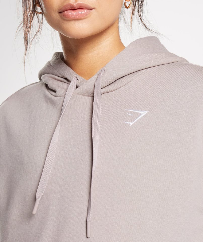 Women's Gymshark Training Oversized Hoodie Grey | CA 8D1536